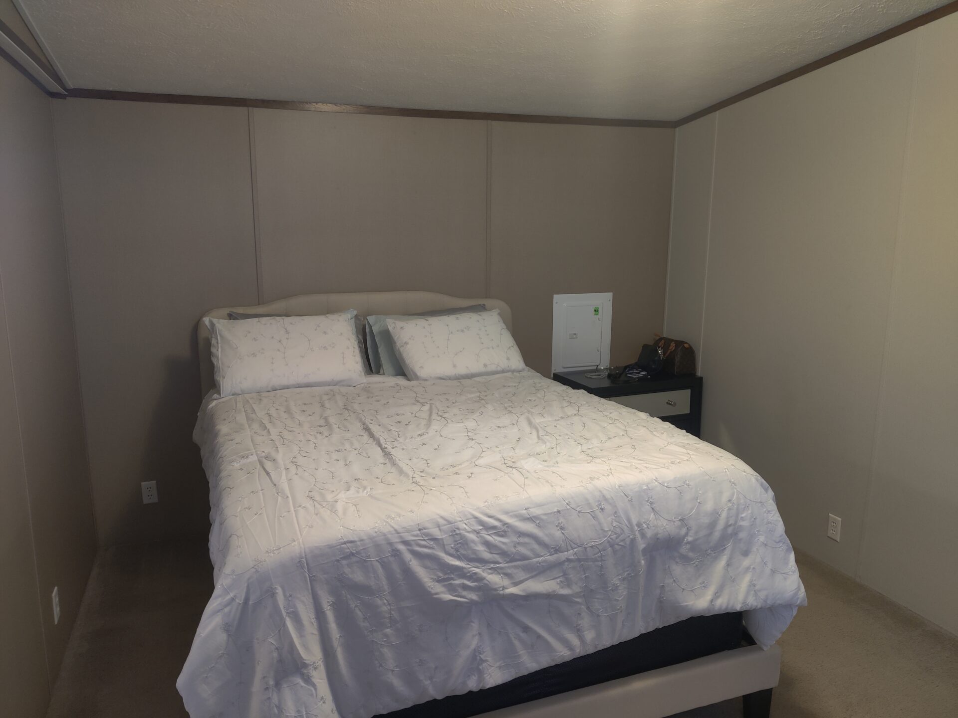 Second bedroom of single wide manufactured home for sale in River's Edge, Clinton Township | Help buying mobile home